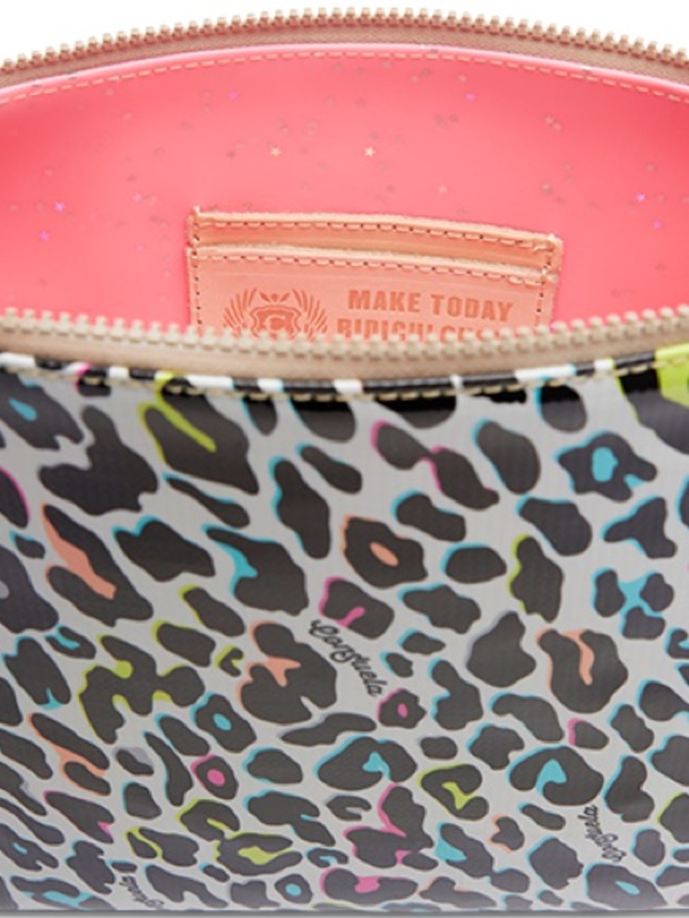 Consuela CoCo Downtown Crossbody Bag with Multicolor Leopard Print - Picture 4 of 7